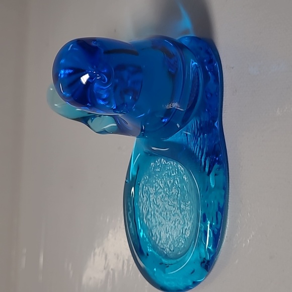 Leo Ward 1992s  signed  Blue bird of happiness candle holder figurine - Picture 3 of 7